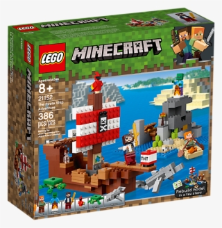 Craft A Pirate Ship With Gold Detailing, Pirate Banner, - Lego Minecraft The Pirate Ship Adventure #9417303