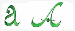 Initial Caption Letters In The Same Calligraphic Design #9418176