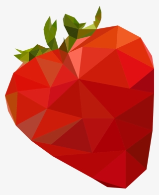 Geometric Vector Strawberry - Illustration #9418648