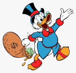 Free Png Download Ducktales Scrooge Mcduck Holding - Scrooge Mcduck Png #9418989