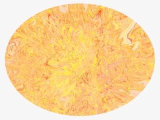 Red Orange Yellow Swirl Spike - Circle #9421364