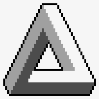 Triangle Of Illusion - Penrose Triangle Pixel #9422661