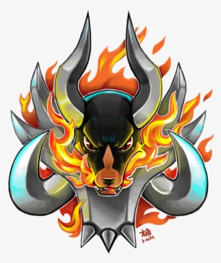 Mega Houndoom Used Fire Fang Tatto By K-hots - Pokemon Mega Hundemon #9422772