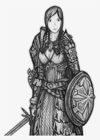 Drawn Knight Chainmail - Drawing Chainmail Armour #9424430