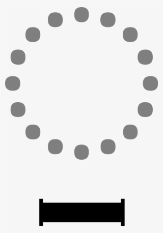 Minus Sign Below - Dotted Circle Outline #9425245