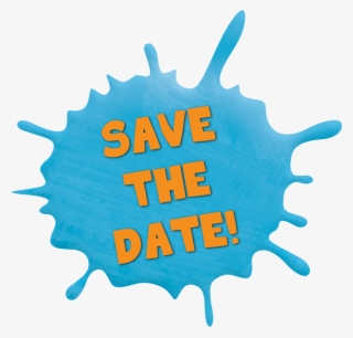 Save The Date Button - Paint Splat #9425666