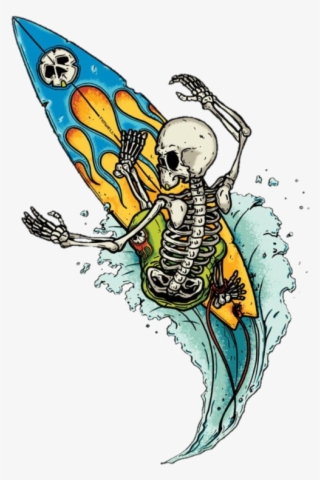 Surfer Tattoodesign - Caveira Surfista Desenho #9429143