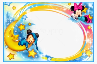 Free Png Best Stock Photos Kids Transparent Photo Frame - Mickey Mouse Background Design #9429202