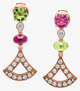 Divas' Dream Earrings Earrings Rose Gold Pink - Earrings #9430101