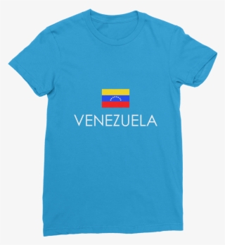 franela Clásica De Mujer Good Vibes Venezuela - Light Blue Thrasher Shirt #9430494