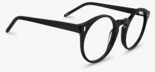 Corner View Of Kepler Black Ronde Glasses Made From - Monochrome #9433105
