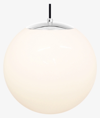 Opal Globe Pendant Chrome 400mm - Lampshade #9434353