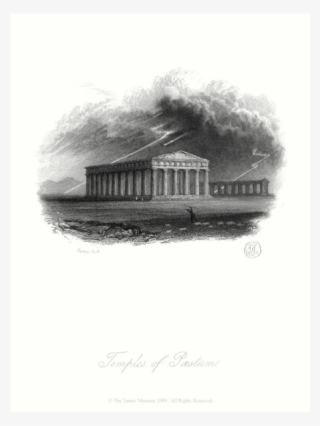 Temple Of Paestum - Temples Of Paestum, Engraved By John Pye #9434545