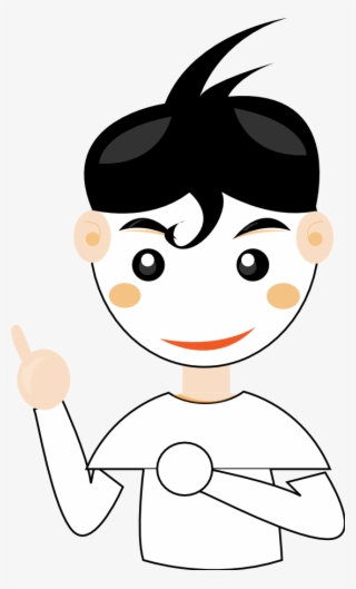 Boy 3 Black White Line Art 555px - Boy Clipart Comics #9435975