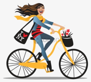 Free Png Girl With Bicycle Transparent Background Png - Clipart Images Girl On Bike #9436983