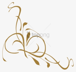 Free Png Gold Swirl Design Png Png Image With Transparent - Vine Clip Art #9437125