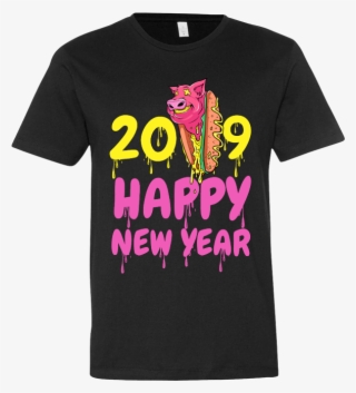 2019 Happy New Year Tee Shirt Design - Active Shirt #9437955