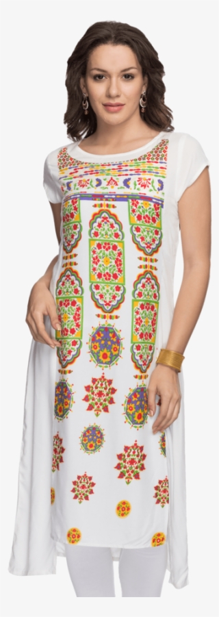 Womens Printed High-low Kurta - Photo Shoot #9439340