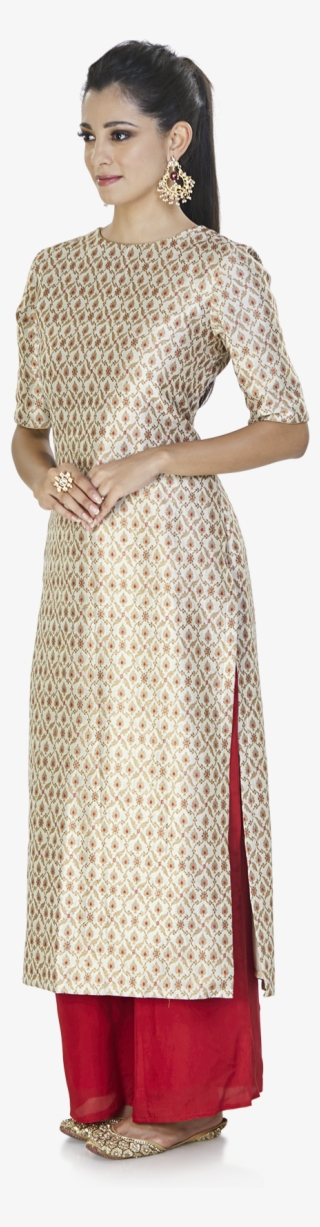 Ivory Kurta And Palazzo Set - Photo Shoot #9439468