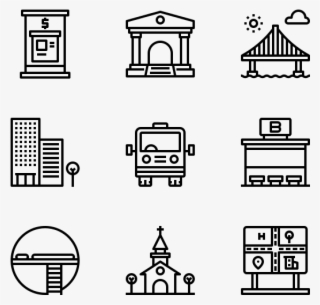 City Elements - Manufacturing Icons #9440480