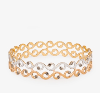 22ct Gold Kada Fancy Modern Bangle - Chain #9440760