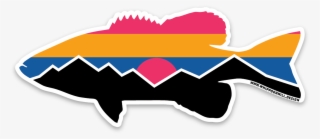 Sunset Bass Sticker #9440889