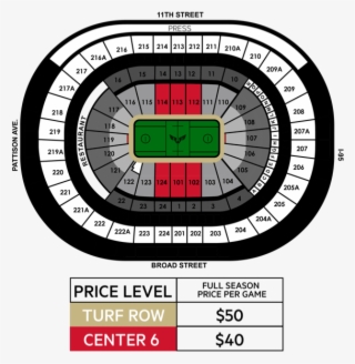Seating Map - Wells Fargo Center #9443404
