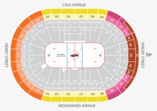 Season Ticket Plans Little Caesars Arena Detroit Red - Seating Chart Little Caesars Arena #9445047