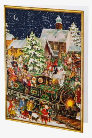 Christmas Card Advent Calendar - Vintage Style Advent Calendar #9445091