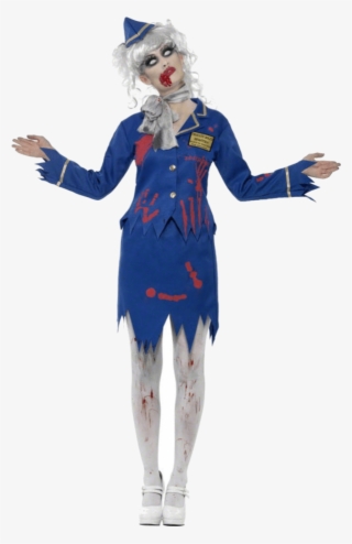 Zombie Air Hostess Costume - Zombie Pilot #9445496