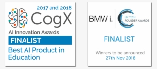 Cogx 2017 & 2018 And Bmw I Uk Tech Founder Awards Side - Bmw #9445672