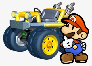 Paper Mario Mariokart - Mario Kart 7 Wario #9448606