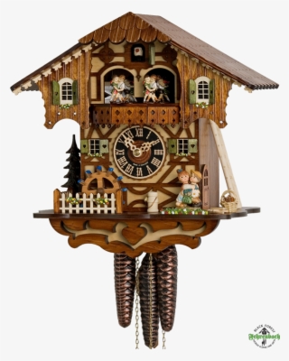 Cuckoo Clock 1 Day Chalet With Kissing Couple Hnes - Cuckoo Clock 6205t #9449580