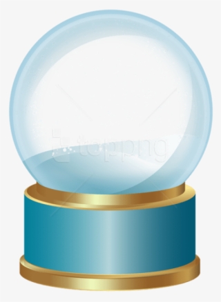 Free Png Empty Snow Globe Blue Png Png - Snow Globe With Transparent Background #9450754