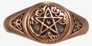 Copper Tree Pentagram Ring - Pentacle #9452553