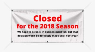 Home Closed For The Season We Hope - Drink Aware #9452828