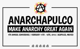 Make Anarchy Great Again Sponsored By Bitcoin - Graphic Design #9452911