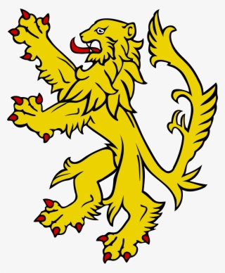 Heraldic Lion Rampant #9453070