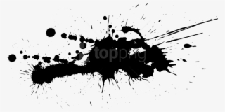 Free Png Download Free - Black Paint Splatter Png #9453287