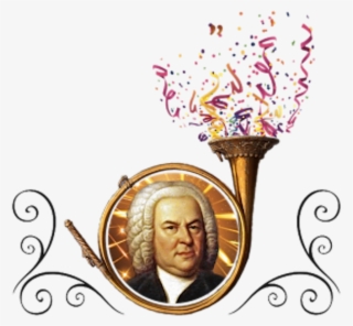 Bach In Horn Wconfetti Ornaments Png - Johann Sebastian Bach #9453581