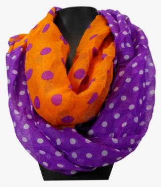 Clemson Orange And Purple Infinity Scarf - Orange And Purple Infinity Scarf #9455059