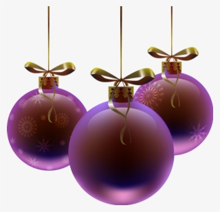 Boules De Noel Violet Png #9455541