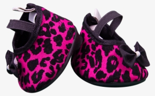 Hot Pink Leopard High Heels - Slip-on Shoe #9456166