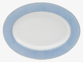 Cornflower Lace Oval Platter - Plate #9456806
