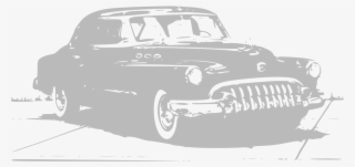 Vintage Car Grey Silhouette - Carro Antigo Png #9457063