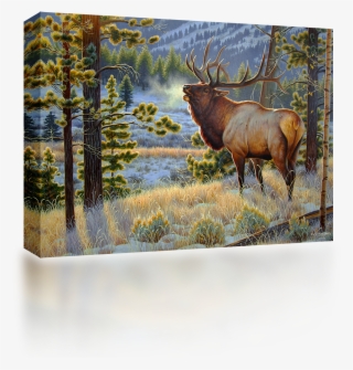 Yelling Elk - Painting #9457627