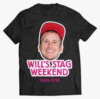 Black T-shirt With Custom Photo Print And Text - Active Shirt #9458313