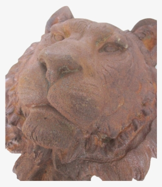 G098 Cast Iron Tiger Head1 - Carving #9459362