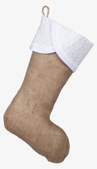 Classic Burlap Stocking - Sock #9459932