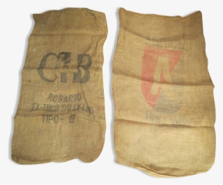 Lot 2 Bags Burlap Ipc / Holland No - Sock #9459985